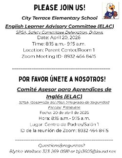 April ELAC Flyer